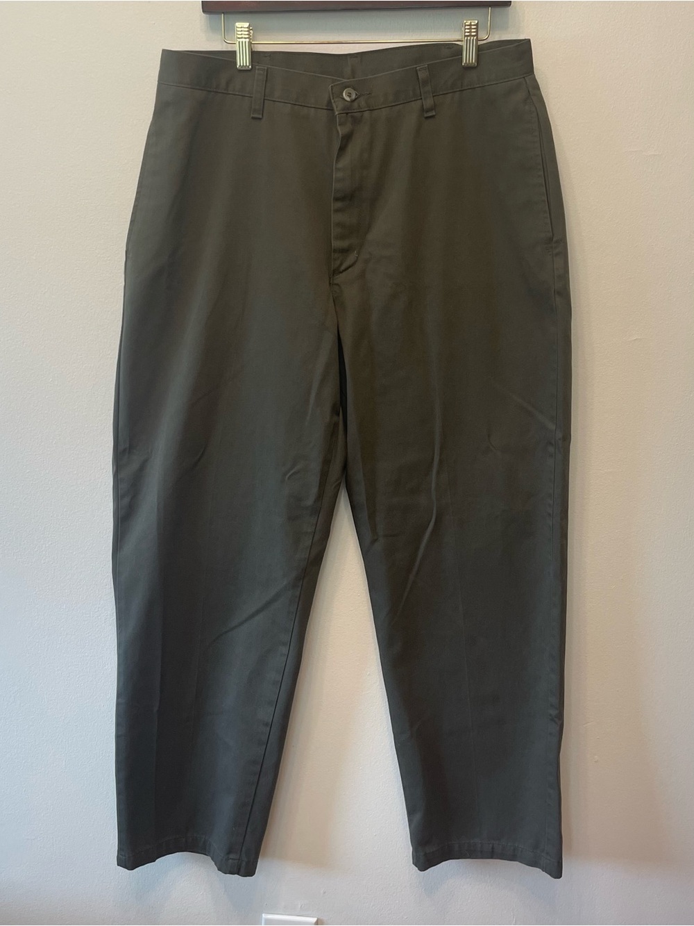 Wrangler 5 Star Premium Khakis in Dark Green Made in Mexico 38x30